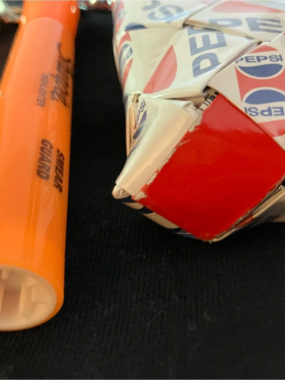 Pepsi Red and Blue Recycled Zipper Key Charm